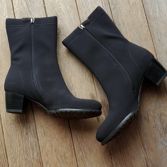 NIB Ara Gore-Tex heal black boots woman size 6.5 - Picture 5 of 14